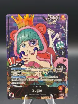 One Piece Sugar OP10-003 Parallel Alt Art Leader Royal Blood Card Game - Image 1