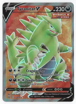 Tyranitar v Single Strike Alternate Full Art Battle Styles Card 154/163 - Image 1