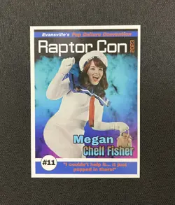 Megan Chelf Fisher Raptor Con Indiana Trading Card Miss Stay Puft Ghostbusters - Image 4
