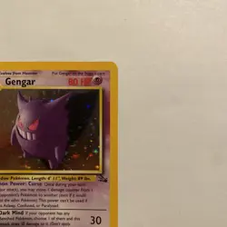 Pokemon TCG Gengar Fossil Unlimited Holo Rare Card 5/62 Vintage - Image 3