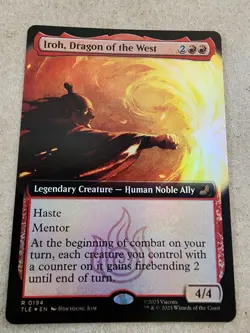 Iroh, Dragon of the West - #194 Foil Extended - Avatar: The Last Airbender - Mtg - Image 1