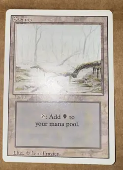 Swamp (A) X (6) Revised Edition NEAR MINT SIX CARDS - Image 2