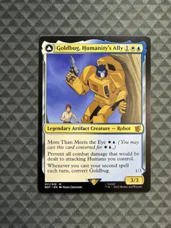 MTG Goldbug, Humanity’s Ally #011/015 M Universes Beyond: Transformers (BOT) - Image 1