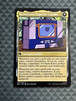 MTG Soundwave, Sonic Spy #014/015 M Universes Beyond: Transformers (BOT) - Image 3