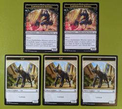 5 DOUBLE SIDED Earthshaker Khenra & Cat Token Hour of Devastation MTG 5 - Image 1