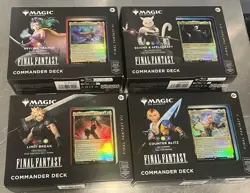 Magic the Gathering Final Fantasy Commander Deck Bundle All 4 Decks - Image 2