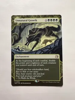 Unnatural Growth - SHOWCASE - MTG Wilds of Eldraine: Enchanting Tales- NM - Image 1