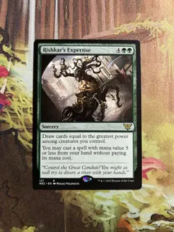 1x Rishkar's Expertise NM-Mint, English Commander: Kamigawa: Neon Dynasty MTG - Image 1