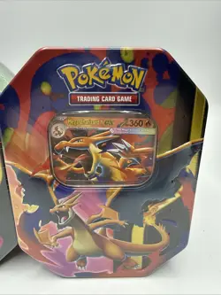 Pokemon TCG Mega Charizard ex Tins Sealed SET OF 2 Ships Fast - Image 2