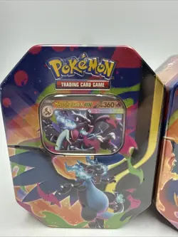 Pokemon TCG Mega Charizard ex Tins Sealed SET OF 2 Ships Fast - Image 3