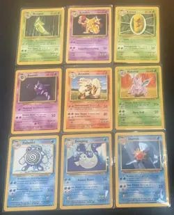 Pokemon Base Set Lot of 9 – Stage 2 Evolution Cards- Vintage WOTC - Image 1