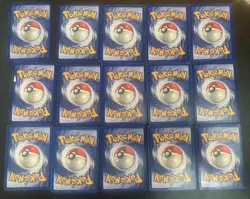 Vintage Pokemon Base Set Card Lot of 15 – WOTC - Image 2