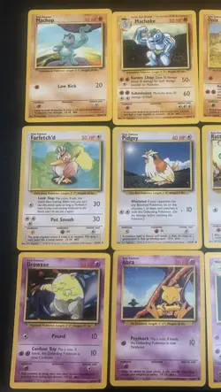 Vintage Pokemon Base Set Card Lot of 15 – WOTC - Image 3