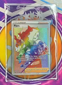 🔥2020 Pokemon Piers Trainer Full Art Rainbow Holo Champions Path #078/073🔥📈 - Image 4