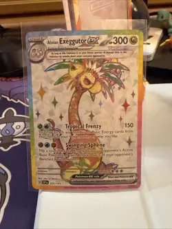 Pokemon Alolan Exeggutor ex 225/191 Surging Sparks Ultra Rare Full Art Holo NM - Image 1