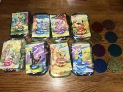 *EMPTY* Pokemon Prismatic Envolution Mini Tin Set - Including ART and COINS. - Image 2