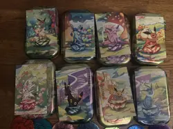 *EMPTY* Pokemon Prismatic Envolution Mini Tin Set - Including ART and COINS. - Image 3