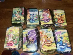 *EMPTY* Pokemon Prismatic Envolution Mini Tin Set - Including ART and COINS. - Image 4