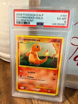 2008 Pokemon Stormfront Charmander Holo 101/100 PSA 6 - Image 1