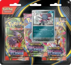 Pokemon TCG Phantasmal Flames Weavile 3-Pack Booster Blister Factory Sealed NEW - Image 1