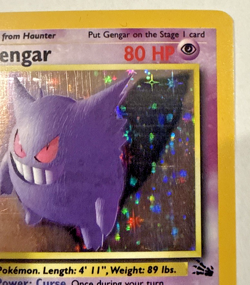 LP Pokemon TCG English Gengar 5/62 Fossil Holo Rare Vintage WOTC 👻 - Image 3