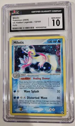Milotic 12/101 Pokemon EX Hidden Legends Rare Holo CGC Gem Mint 10 Not PSA - Image 1
