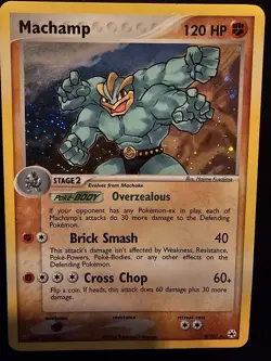 Machamp Reverse Holofoil Pokemon 2004 EX Hidden Legends expansion. - Image 2