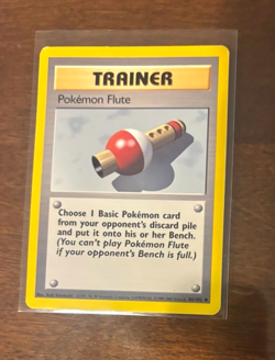 Pokemon Flute 086/102 1999-2000 Base Set 4th Print Regular NM/LP Free Ship - Image 1
