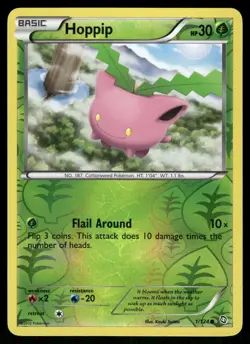 Pokemon - Hoppip - 1/124 - Dragons Exalted - Reverse Holo - NM/M - Image 1