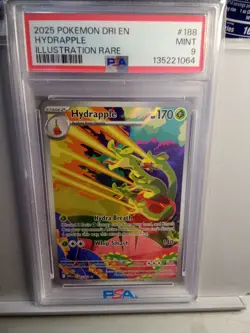 2025 Pokemon Dri En Hydrapple Illustration Rare #188/182 Psa 9 - Image 1