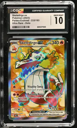 SKELEDIRGE EX Paldea Evolved Full Art Rare #233 CGC 10 Pokemon [Nostalgium] - Image 1