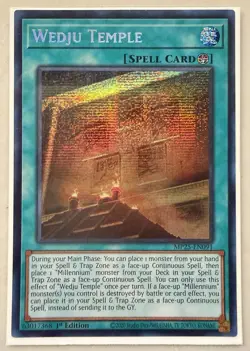 Yugioh Wedju Temple MP25-EN091 1st Edition Prismatic Secret Rare NM - Image 1