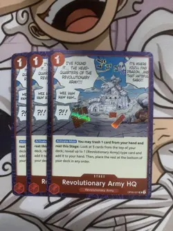 3x One Piece TCG Revolutionary Army HQ OP05-021 English-PRB02 Pirate Foil NM - Image 1