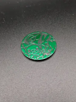 Pokemon Trading Card Games Oshawott Snivy Tepig Green Plastic Medal Japanese - Image 3