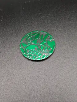 Pokemon Trading Card Games Oshawott Snivy Tepig Green Plastic Medal Japanese - Image 4