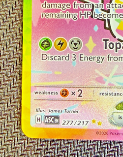 Pikachu EX SIR 277/17 Ascended Heroes English Pokemon Card- NM/M Freshly Pulled - Image 2