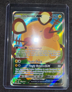 Pokemon TCG Promo Dedenne GX Alt 195a/214 Card NM-M - Image 1