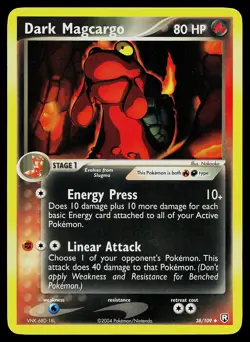 Pokemon Card - Dark Magcargo Team Rocket Returns 38/109 Uncommon - Image 1