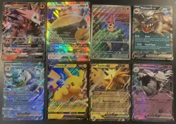JUMBO Pokemon Cards Lot of 8 - Snorlax, Victini, Pikachu - Image 1