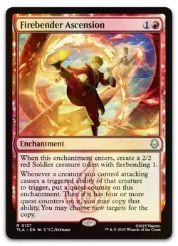 Firebender Ascension (Foil) 0137 (R) MTG Avatar: The Last Airbender (TLA) - Image 1