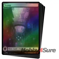 Foil Swamp (286) (full Art) X4 M/NM Magic MTG March Of The Machine - Image 1