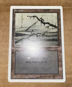 x4 Swamp (C) Revised Edition MTG NEAR MINT - Image 2