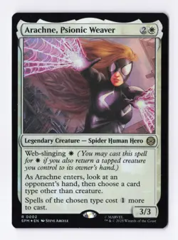 Arachne, Psionic Weaver (Foil) 0002 (R) MTG Marvel's Spider-Man (SPM) - Image 1