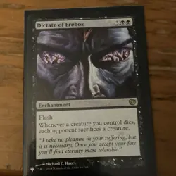 Wizards of the Coast Dictate of Erebos Journey into Nyx Rare Black #65 Regular - Image 1