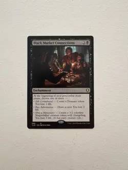 Black Market Connections (Battle for Baldur’s Gate) -Near Mint (NM) - Magic -MTG - Image 1