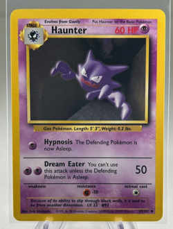 Pokemon TCG Haunter Base Set 29/102 Regular Unlimited Uncommon LP - Image 1