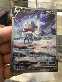 Pokemon TCG Suicune v Crown Zenith: Galarian Gallery Ultra Rare Card GG38/GG70 - Image 1