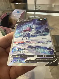 Pokemon TCG Suicune v Crown Zenith: Galarian Gallery Ultra Rare Card GG38/GG70 - Image 2
