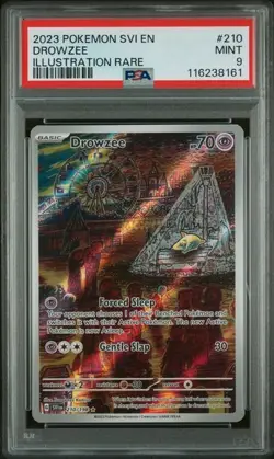 2023 POKEMON SVI EN-SCARLET & VIOLET ILLUSTRATION RARE #210 DROWZEE PSA 9 - Image 1