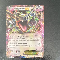 Pokemon Rayquaza EX Promo Shiny Holo XY69 Basic Dragon XY TCG Card - Image 1